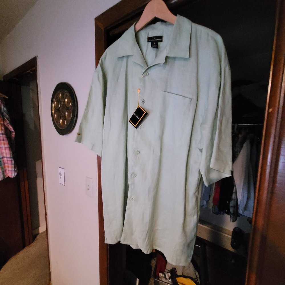 Stacy Adams 100% Ramie Shirt